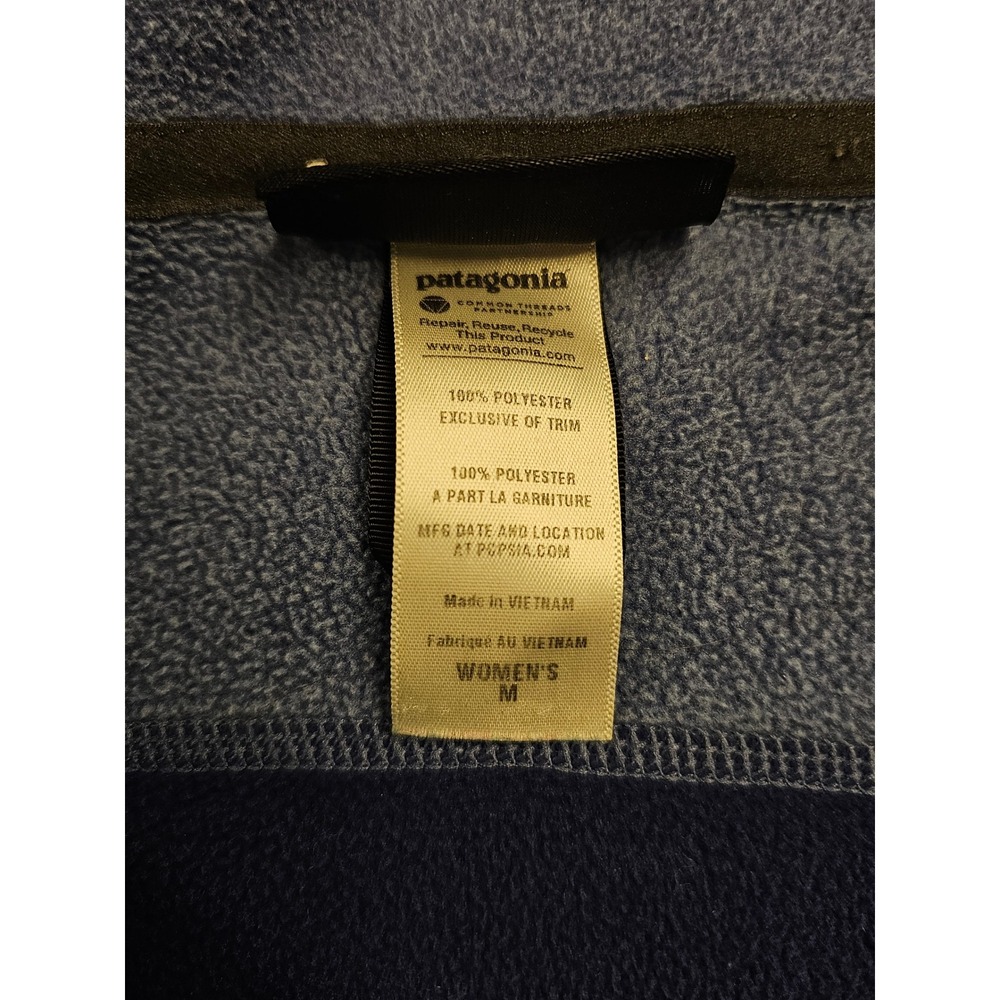 Patagonia Womens Better Sweater Full Zip Fleece‎ Jacket Blue Two Tone Medium - Picture 4 of 8